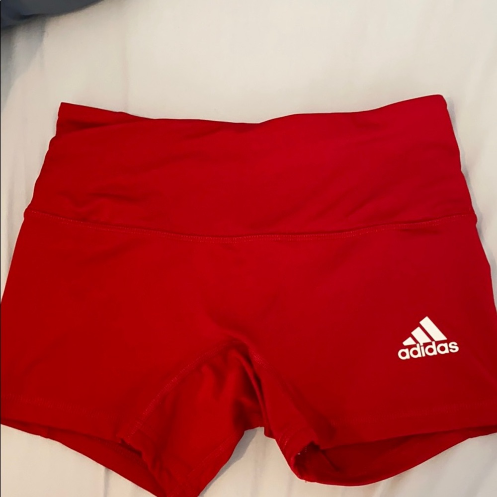 Adidas red spandex
